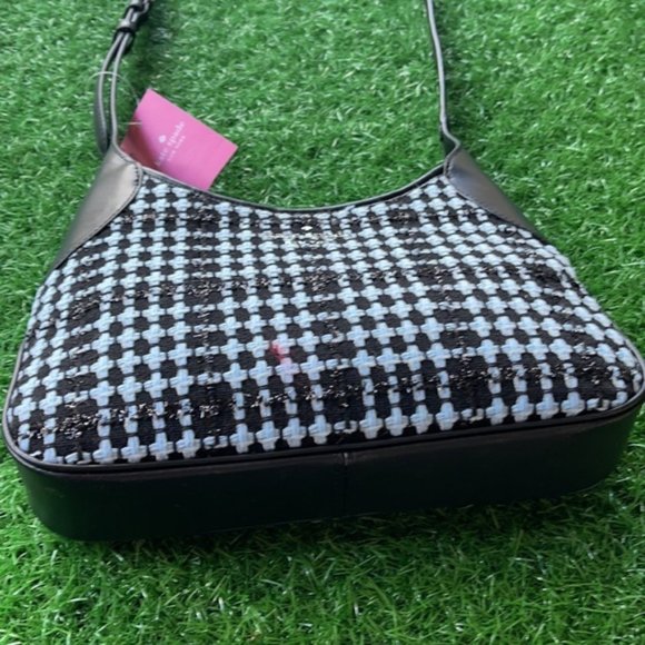 Kate Spade Crossbody Tweed Fabric Blue Multi - Picture 2 of 16